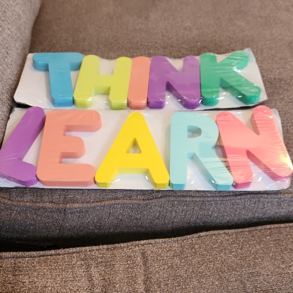 NWT Colorful Alphabet Learning Decor